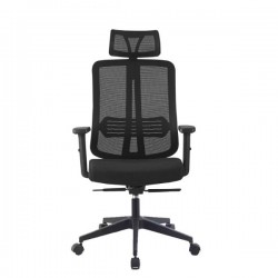 Office & Home Chair OXFORD Large Manager Black Fabric